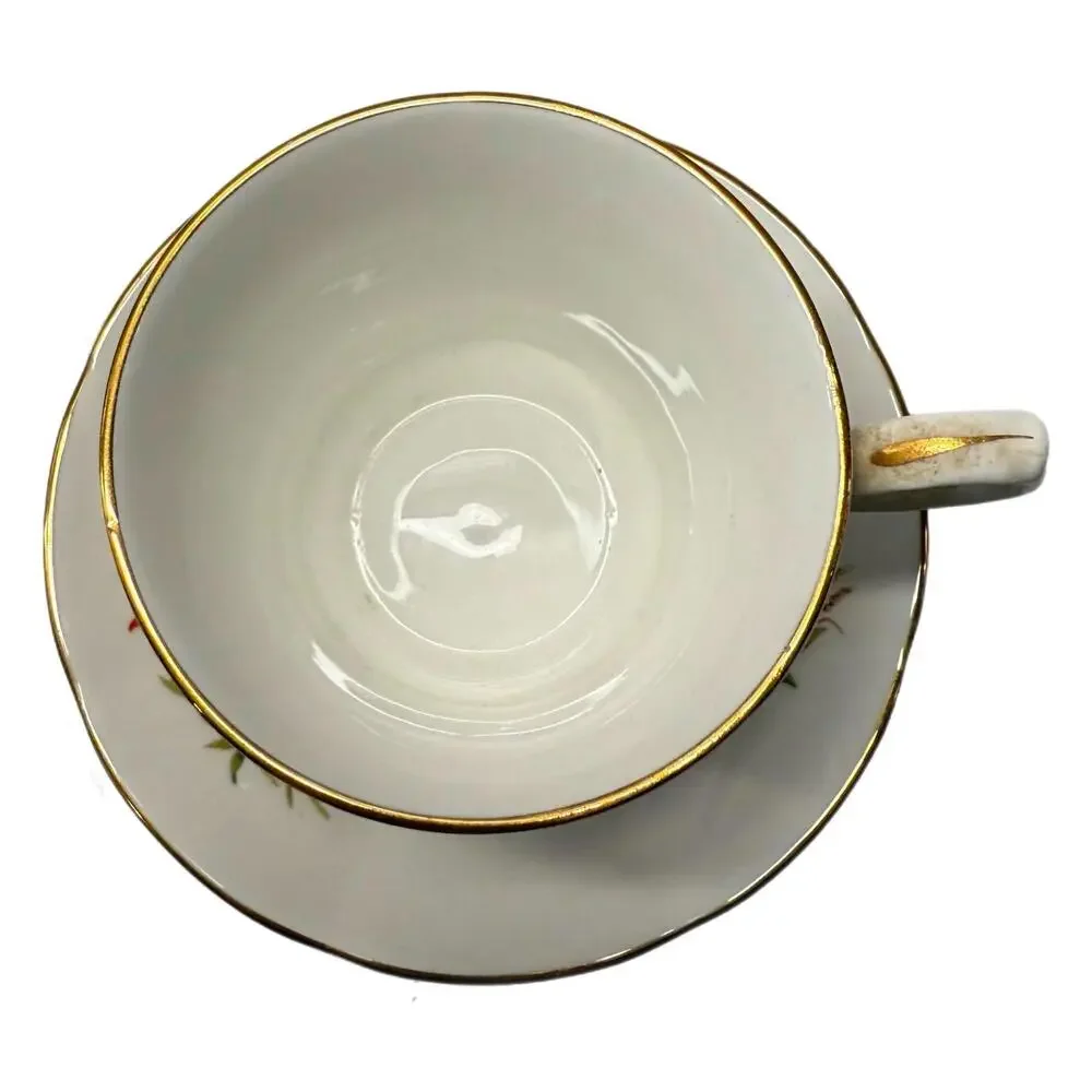 Vintage Saskatchewan, Canada Fine Bone China Teacup & Saucer Souvenir Set